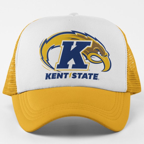 Other - NEW Kent State Golden Flashes Foam Trucker Snapback Hat 2-TONE GOLDENROD